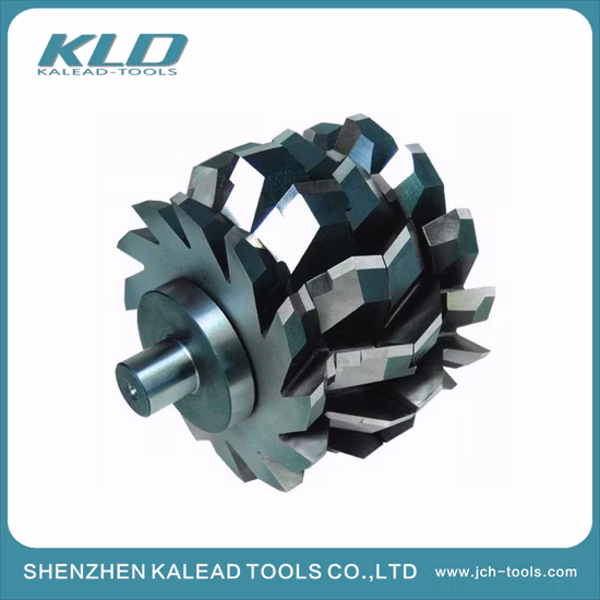 Cortador de máquina herramienta de torneado moldeador de engranajes de fresado de extremo indexable con placa helicoidal CNC