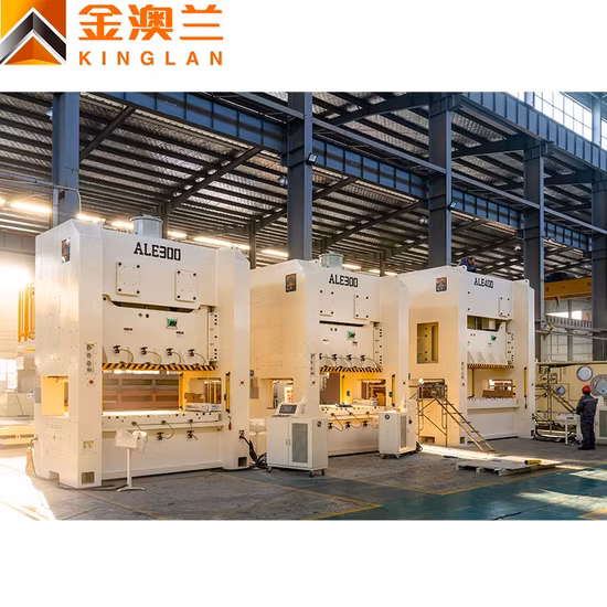 Máquina de prensa eléctrica de doble manivela con marco H de estampado progresivo