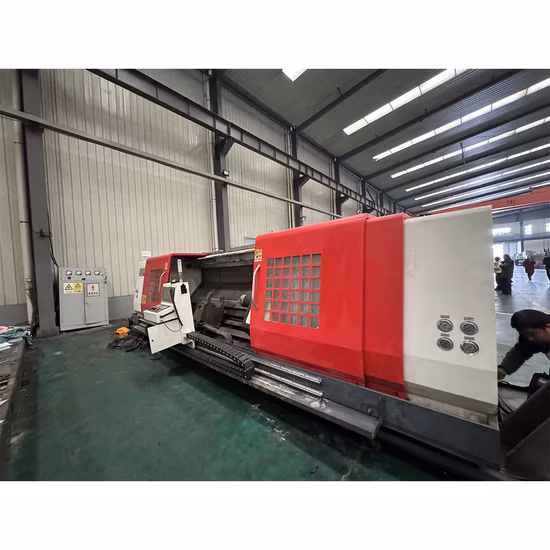 Torno giratorio CNC de rollo horizontal (rodillo) de 3 (4) guías grandes, pesados ​​y fuertes, fabricante CK61125 CK61140 CK61160 CW61140 CW61160 6T